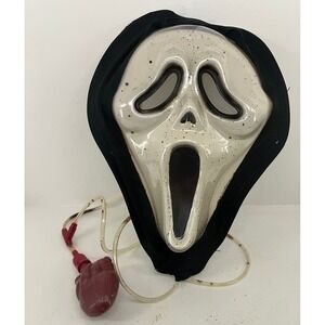 VTG Y2K EU CHINA Bleeding Ghost Face Mask Scream Heart Pump Halloween Horror 90s